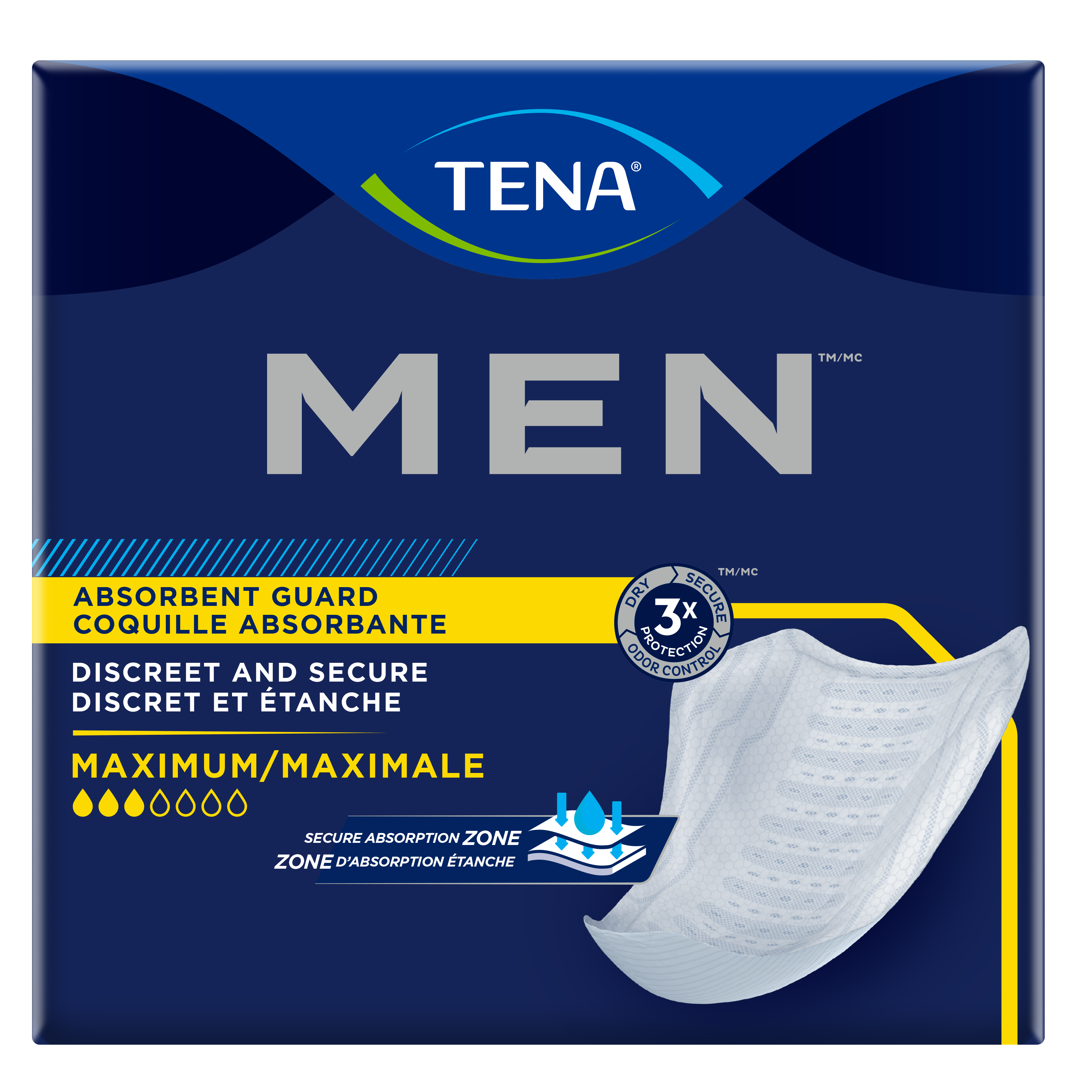 A package of Men's maximum guards