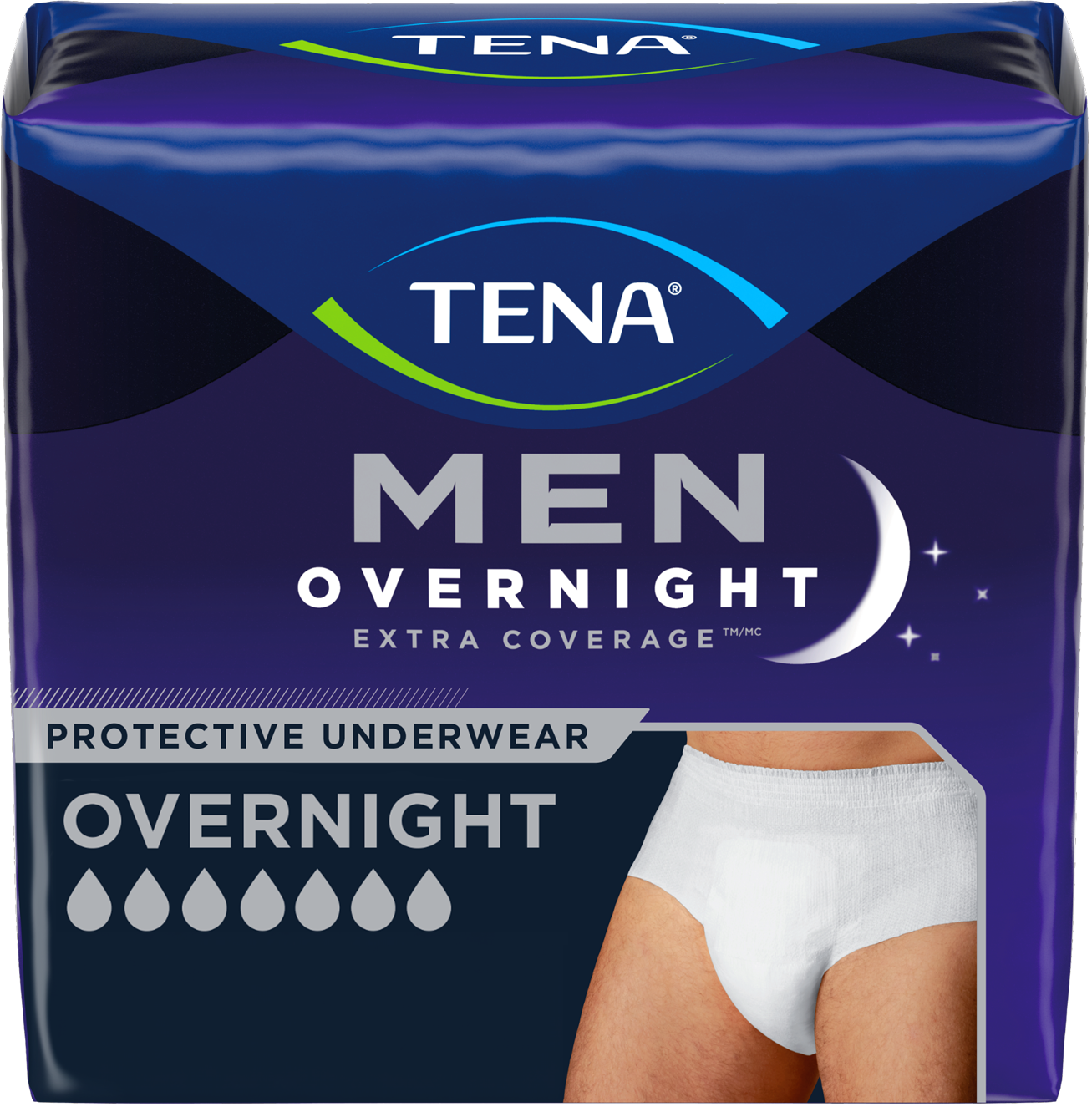 TENA Men™ Extra Coverage Overnight Underwear