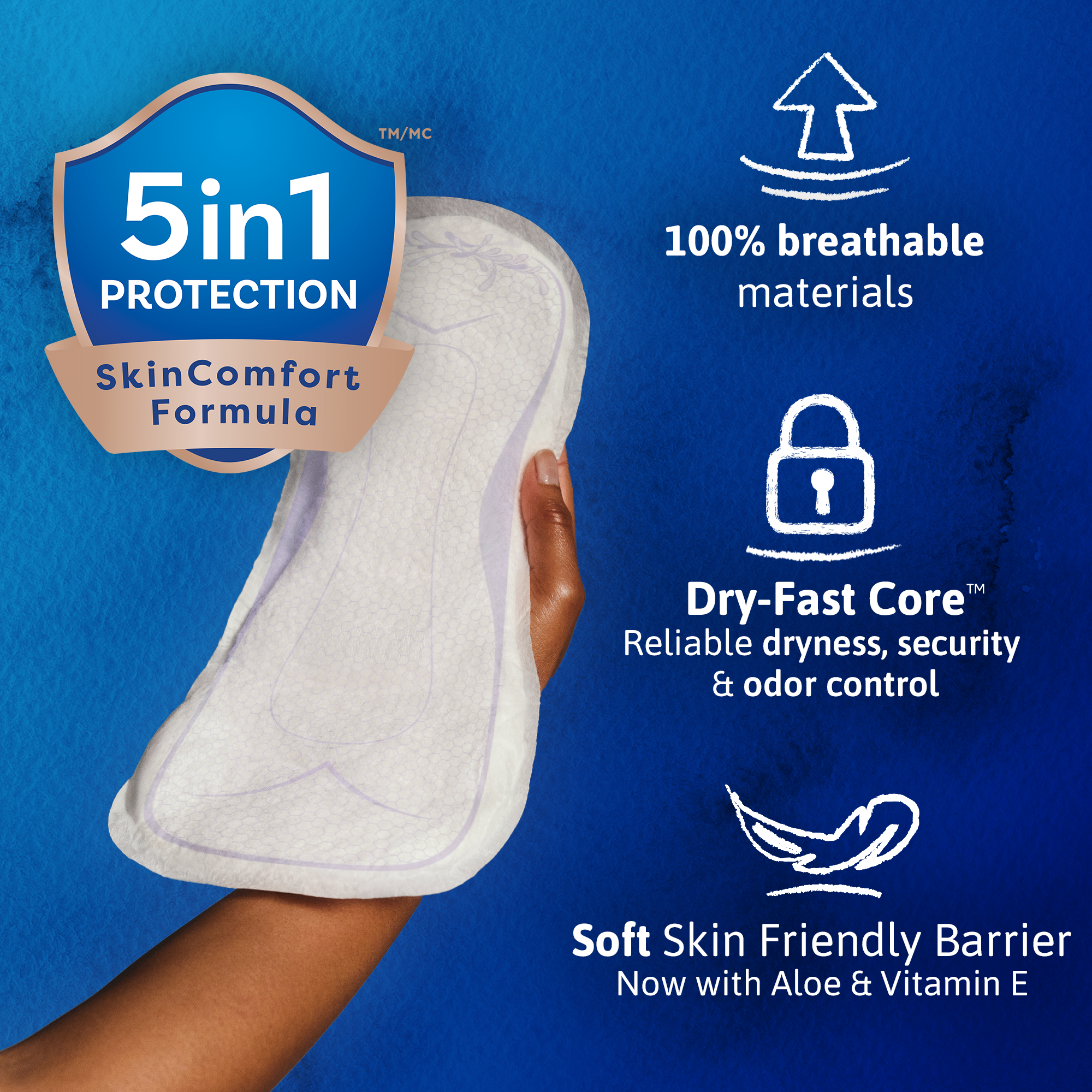 TENA Women's Sensitive Care Extra Coverage Overnight Pads