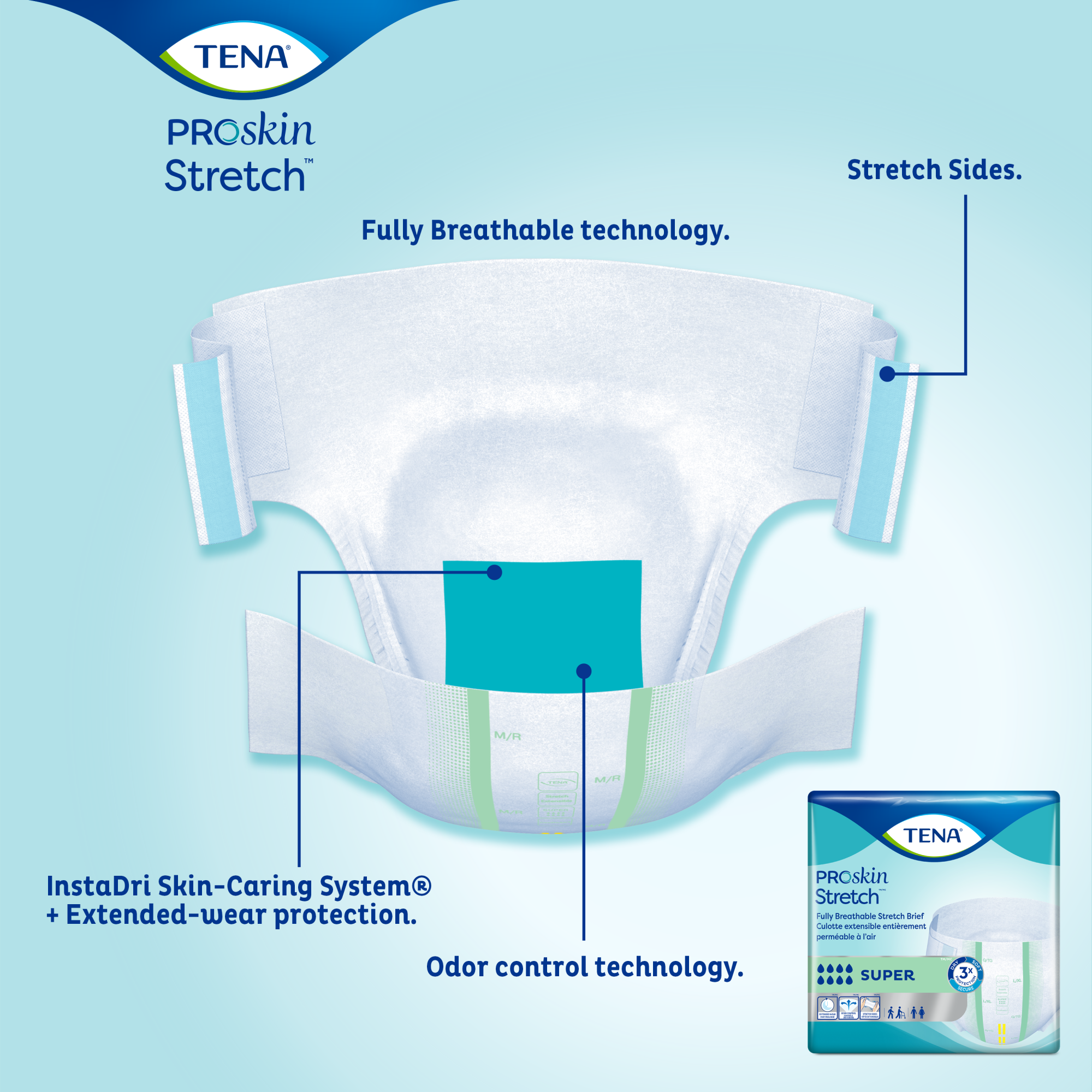 TENA ProSkin Super Stretch Briefs