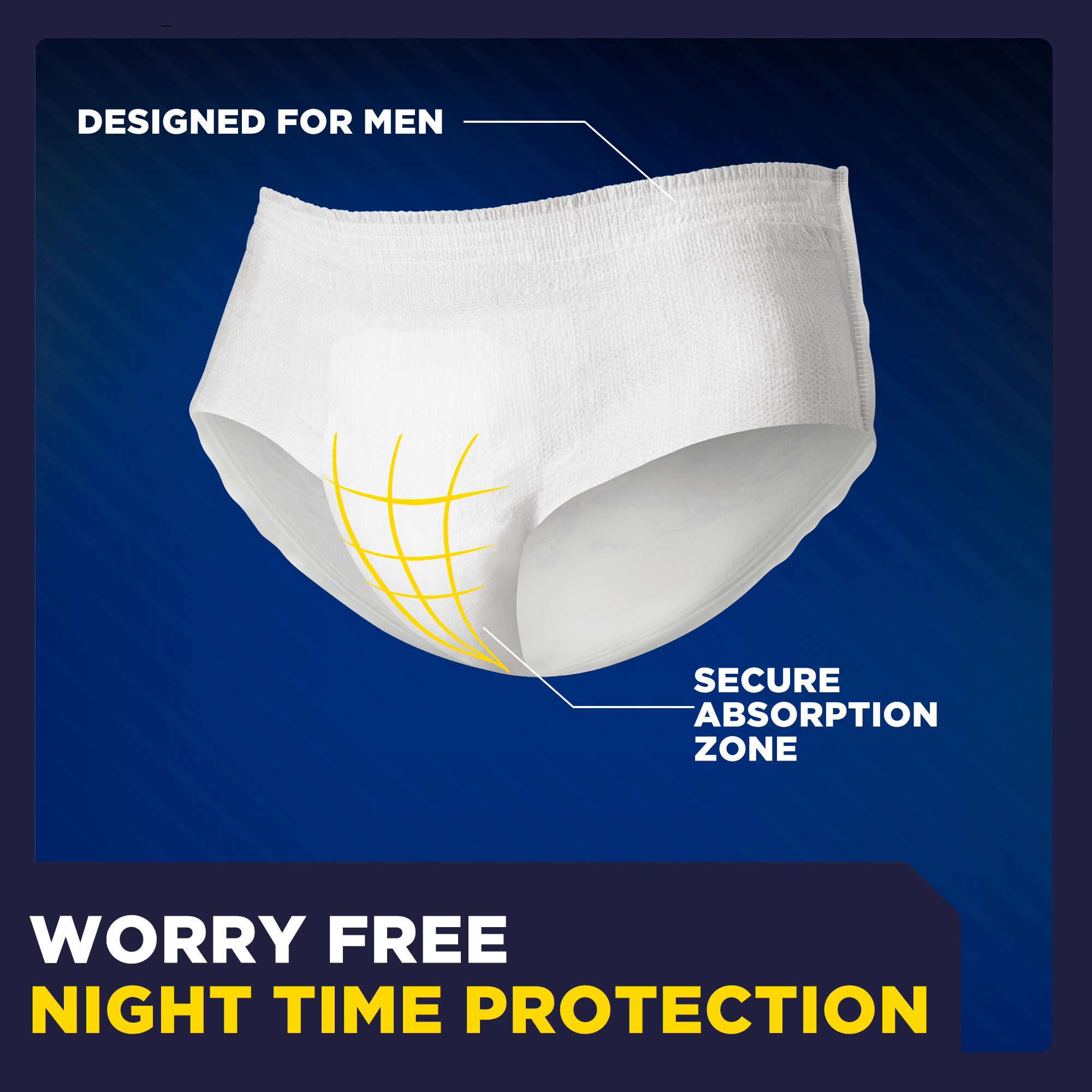 TENA MEN Extra Coverage Overnight Underwear