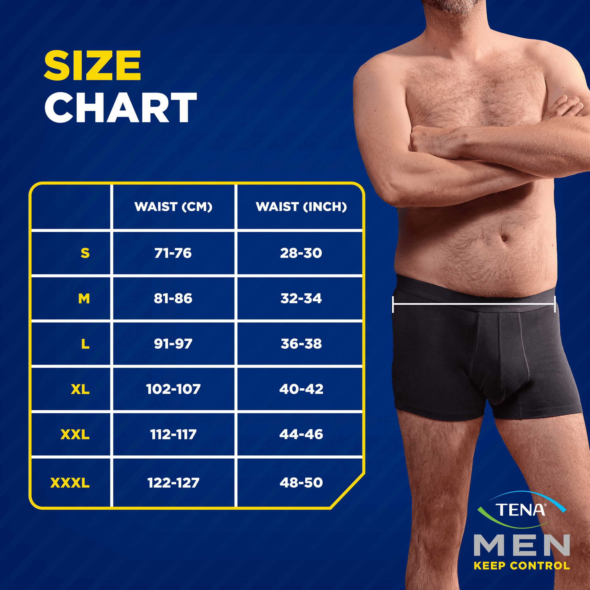 TENA Men Washable Protective Boxer Briefs