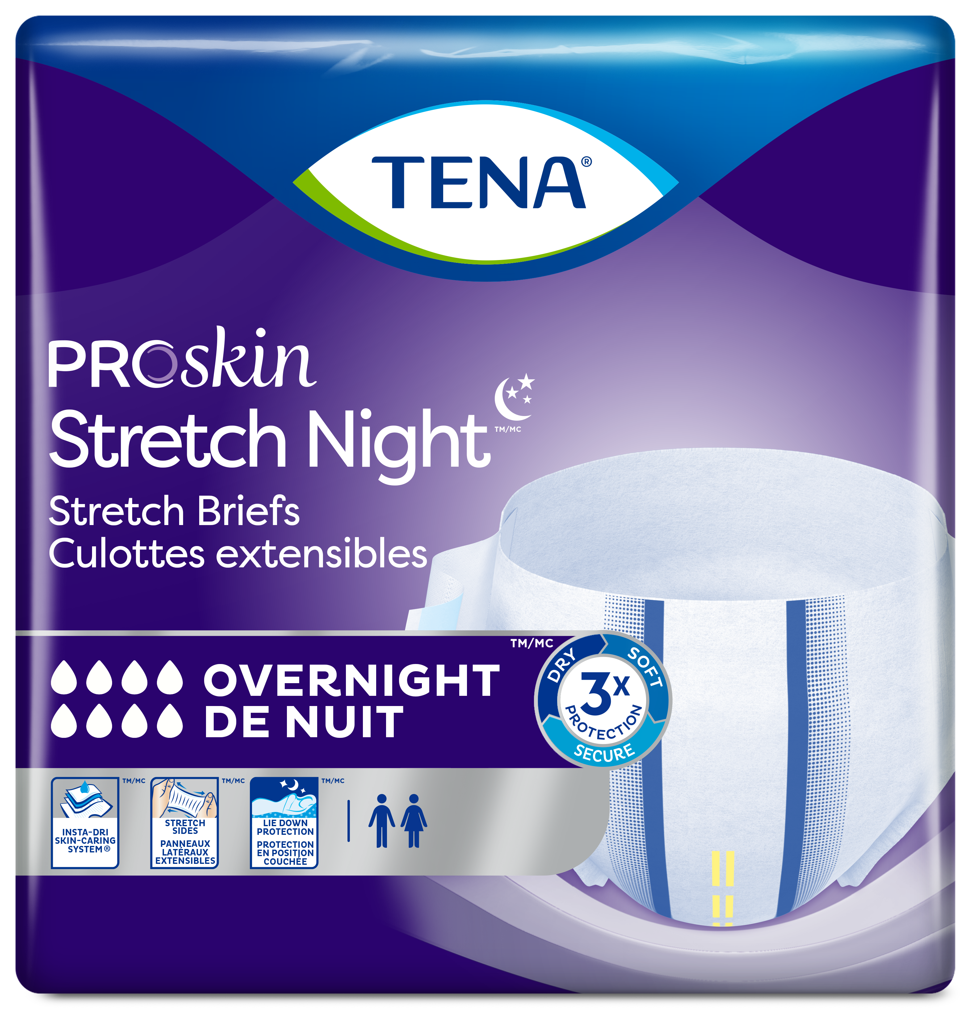 TeNaページ TENA PROskin Overnight Stretch Brief – TENA US Store