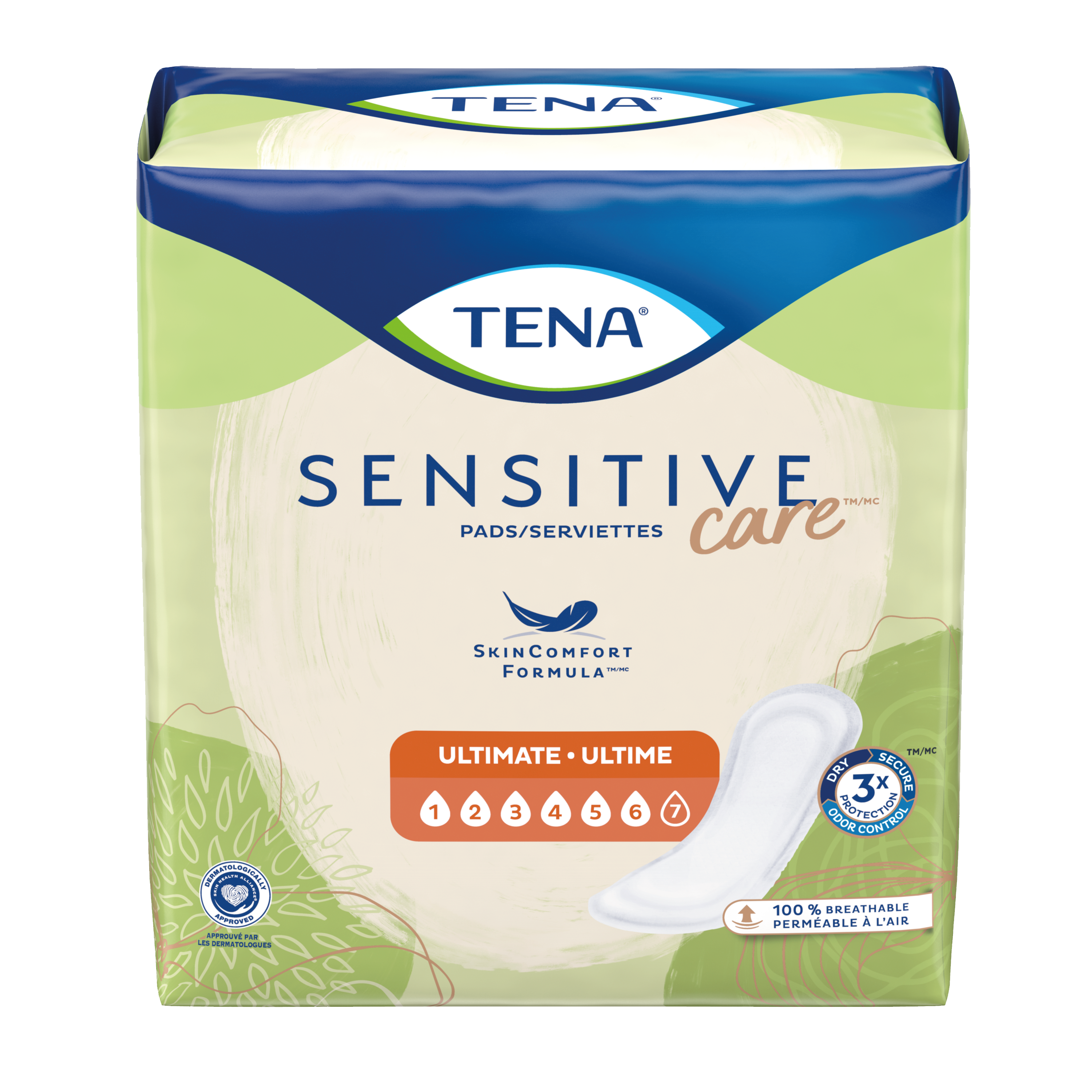 A package of TENA Ultimate Regular Pads