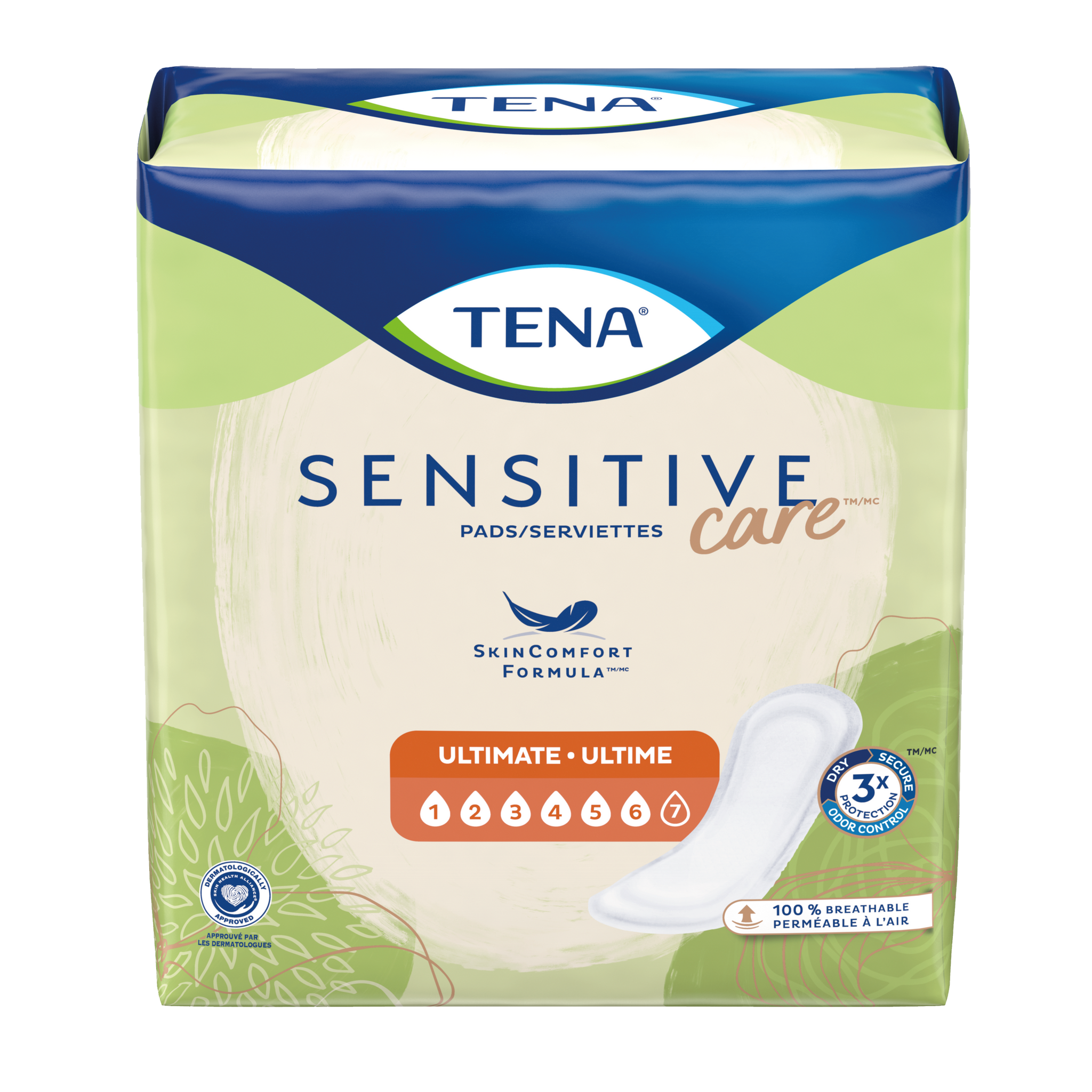 A package of TENA Ultimate Regular Pads