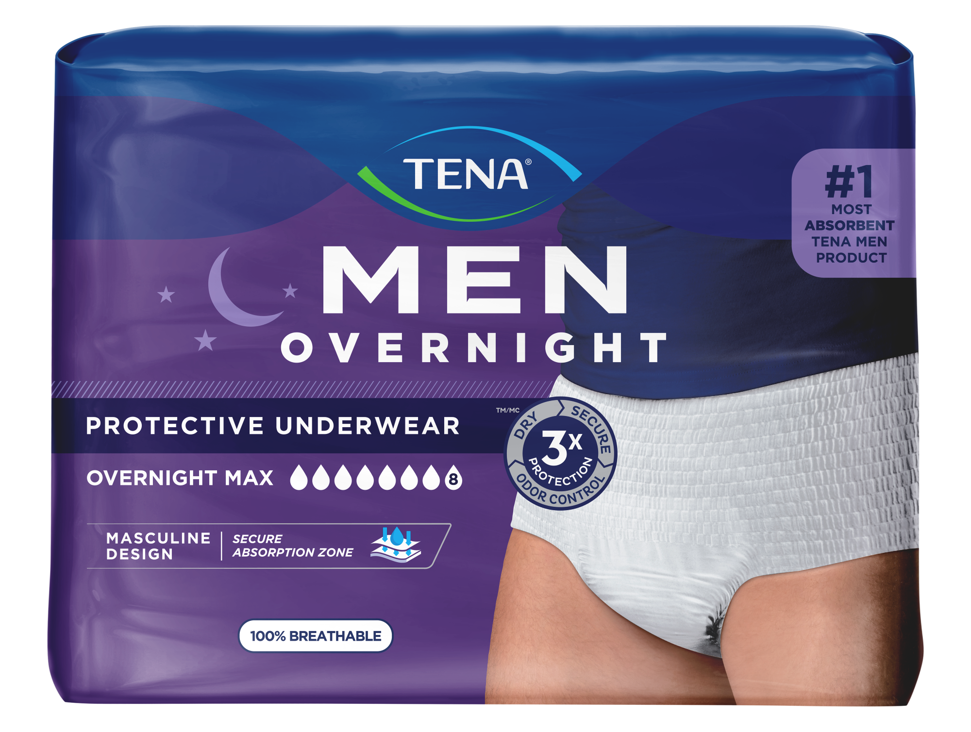 TENA Men Overnight Max Underwear