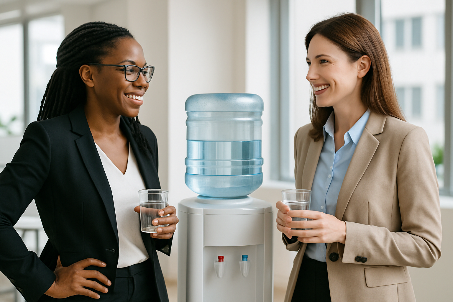 at the water cooler
