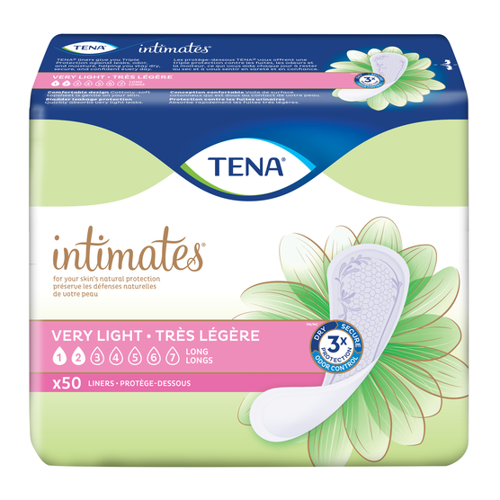 TENA Serenity Very Light Liners Long 1 Pack - 44 Count