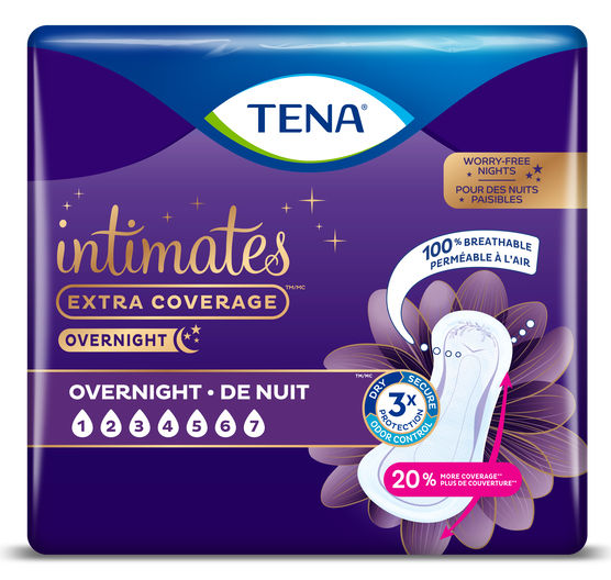 TENA Intimates Overnight Pads 1 Pack - 28 Count