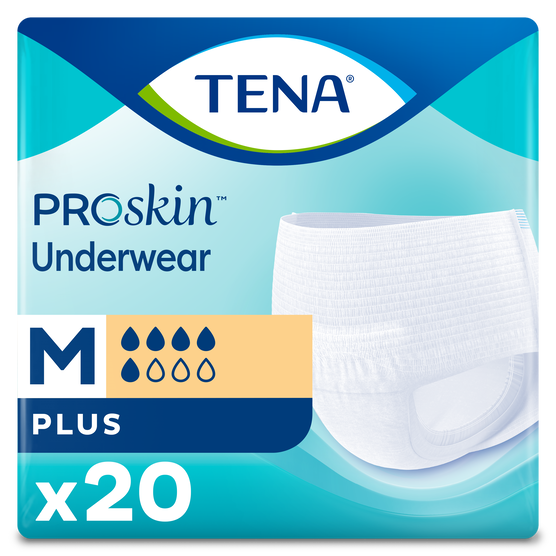 TENA Protective Underwear Plus Absorbency Medium - 4 Pack 72 Count